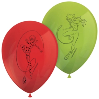 Miraculous® Latexballonger Röd/Grön