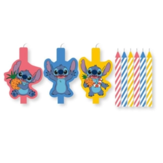 Stitch® Tårtljus Flerfärgade