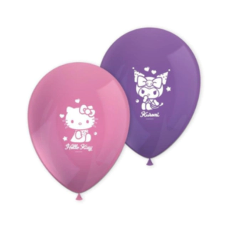 Hello Kitty® & Kuromi Latexballonger Rosa/Lila