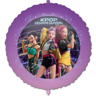 K-POP Demon Hunters® Folieballong Lila