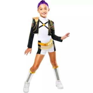 K-Pop Demon Hunters® Rumi Deluxe Barndräkt Guld