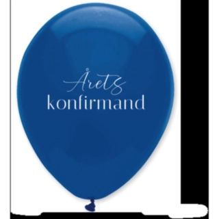 Årets Konfirmand Ballonger Kungsblå