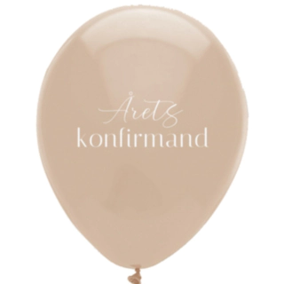 Årets Konfirmand Ballonger Beige