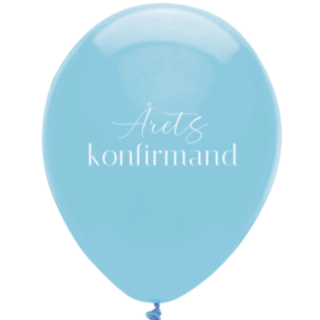Årets Konfirmand Ballonger Ljusblå