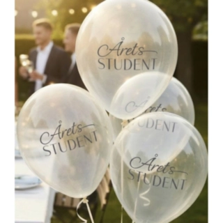 Årets Student Ballonger Transparenta