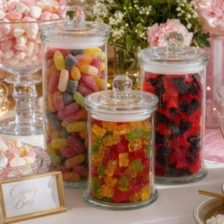 Glasburkar Till Candy Bar