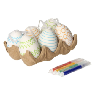 Grafix® Påskägg Måla Själv Set 6-pack