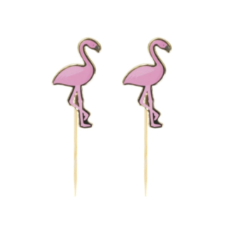 Ljusrosa flamingo drinkpinnar
