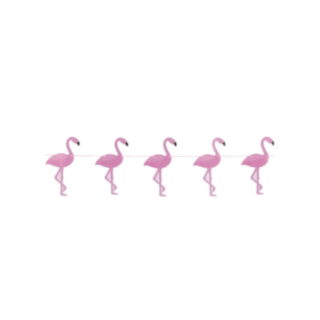 Flamingoguirlang rosa