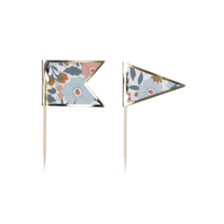 Blomster Cocktailpinnar Guld