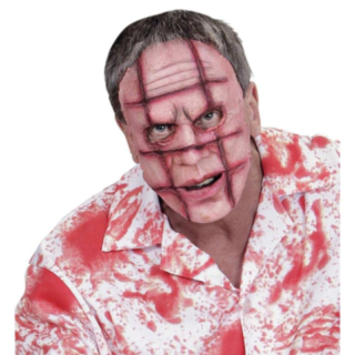 Ärrat ansikte latexmask