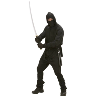 Ninja Svart Maskeraddräkt