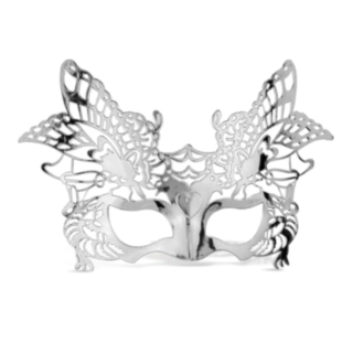 Venetiansk ögonmask silver