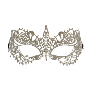 Spetsögonmask Guld