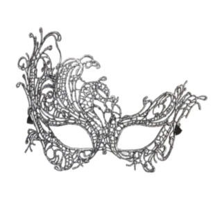 Barock ögonmask silver