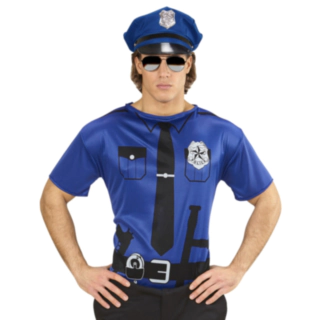 Polis T-Shirt Mörkblå