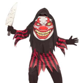 Läskig Clown Barndräkt