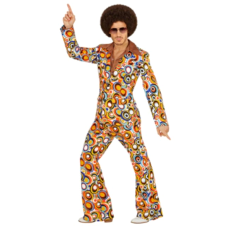 70-tal Discokostym Färgglad