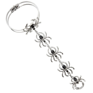 Spindelarmband med ring