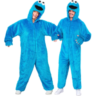 Blåt Monster Kostume