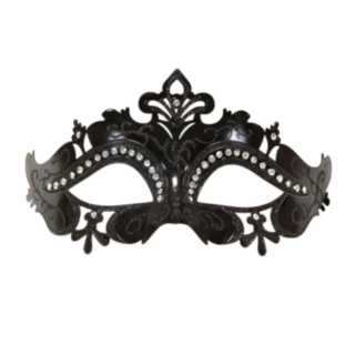 Venetiansk ögonmask svart