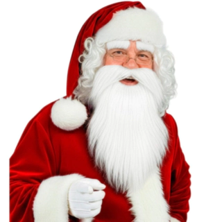 Jultomteskägg Med Mustasch & Ögonbryn