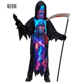 Neon Grim Reaper Børnekostume