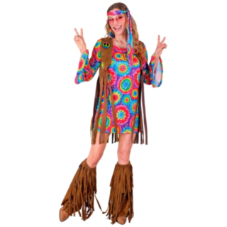 Flower Power Hippie Maskeraddräkt