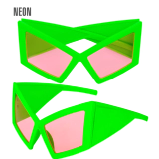 Partybriller Neon Grøn