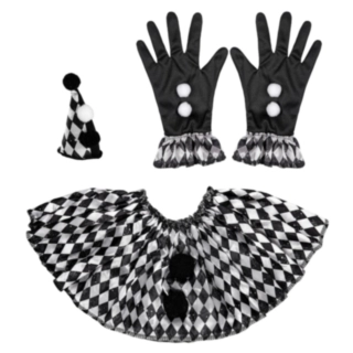 Harlekin Svart/Vit Tillbehörskit