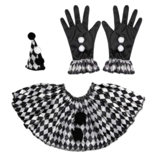 Harlekin Svart/Vit Tillbehörskit