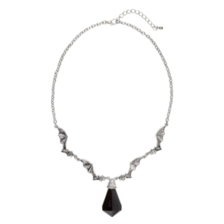 Fladdermus Halsband Med Svart Sten