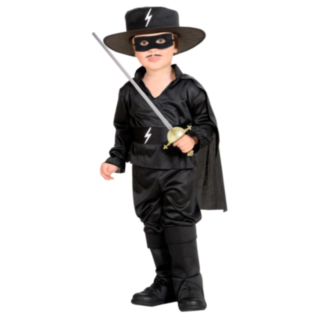 Maskerad Zorro Barndräkt