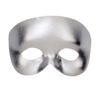 Maskerad ögonmask silver