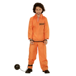 Orange Fångdräkt Barndräkt