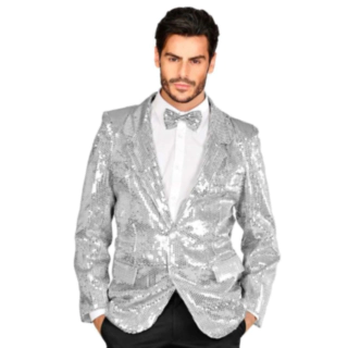Showtime Paljettjacka Silver