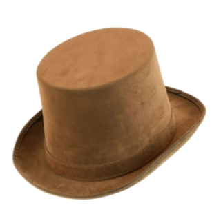 Vintage Cylinderhat Brun