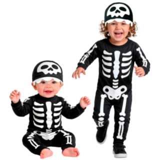 Skelet Jumpsuit Babykostume