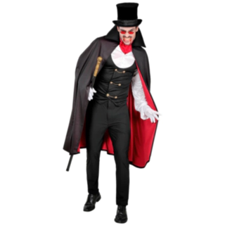 Vampyr Skjorte Med Vest Og Kappe