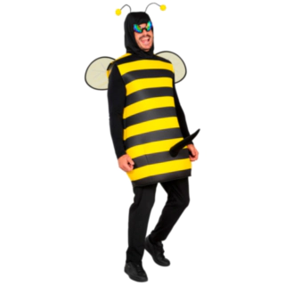 Gul/Sort Bi Herrekostume