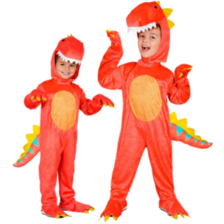 Rød Dinosaur Børnekostume