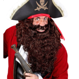 Piratskägg Brun