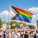 Progress Pride Flagga