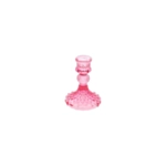 Antik Glasljusstake Rosa