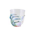 Skeletthand Glas Iriserande