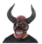 Demonskalle Mask Röd