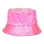 Glänsande Bucket Hat Ljusrosa
