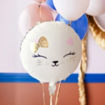 Katt Rund Folieballong