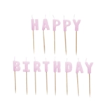 Happy Birthday Tårtljus Violett