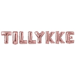 Tillykke Folieballonger Roséguld